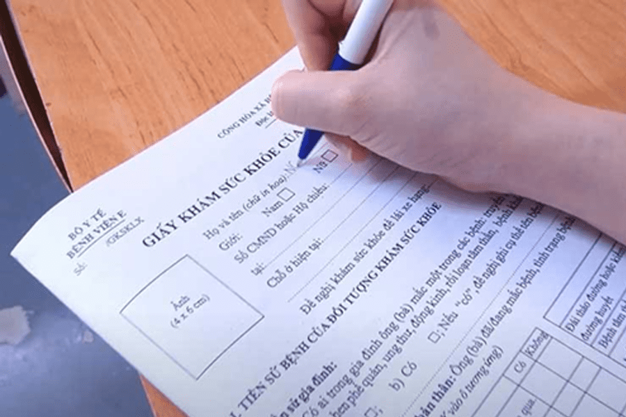 Giấy Khám Sức Khỏe-Cách Đăng Ký Thi Bằng Lái Xe B1