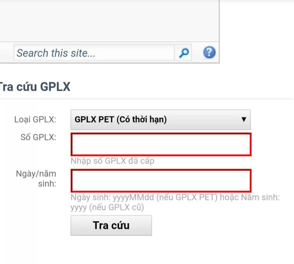 Tra Cứu Giấy Phép Lái Xe-Mất Bằng Lái Xe A1 Không Còn Hồ Sơ Gốc